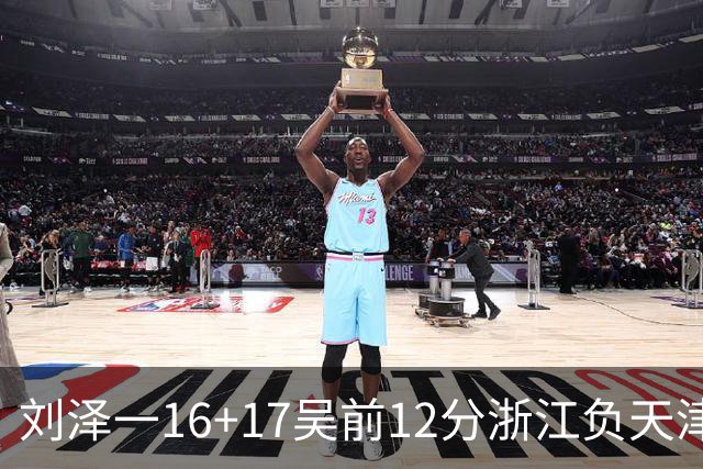 刘泽一16+17吴前12分浙江负天津 杰弗森20+8